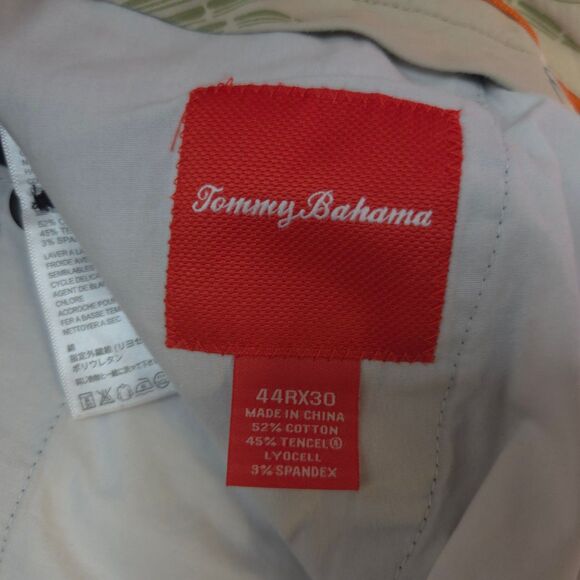 Tommy Bahama Mens 44Rx30 Blue Tencel Cotton Casual Chino Pants Trousers - Picture 4 of 7